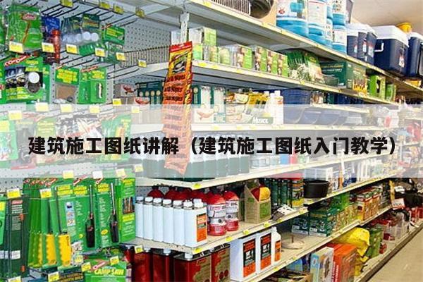 建筑施工图纸讲解（建筑施工图纸入门教学）