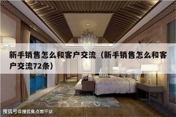 新手销售怎么和客户交流（新手销售怎么和客户交流72条）